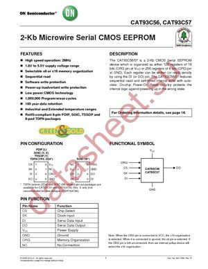 CAT93C56LI-1.8 datasheet  